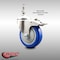 Service Caster 4 Inch 316SS Blue Polyurethane Swivel 1/2 Inch Stem Caster Total Lock Brake SCC SS316TSTTL20S414-PPUB-BLUE-121315 - alternate 4